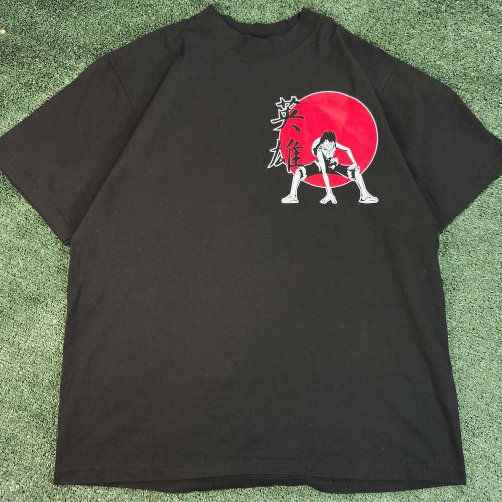 Shaka Wear One Piece Monkey D. Luffy Size L Black T-Shirt